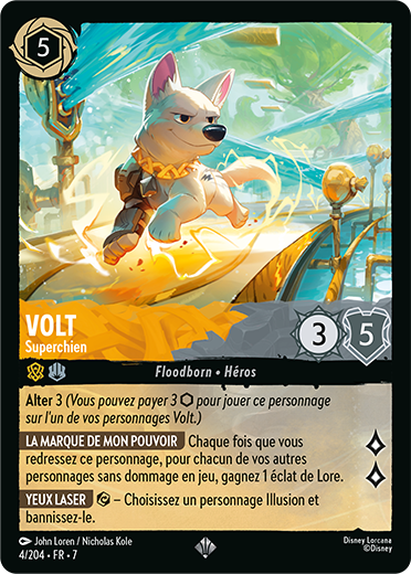 DISNEY - Lorcana - Trading Cards Boite de 24 Boosters Chapitre 7 - FR - Illustration personnage
