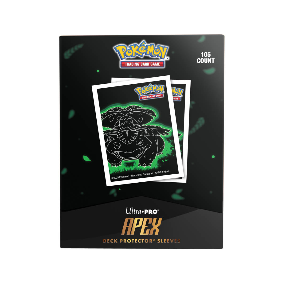 Ultra Pro - Pokémon JCC - Sachet de 105 Protèges-Cartes Apex Neon Kanto Florizarre - UK (Précommande) - Vue alternative