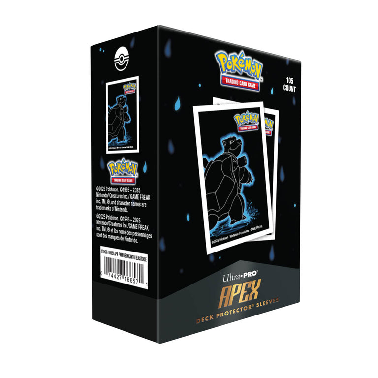Ultra Pro - Pokémon JCC - Sachet de 105 Protèges-Cartes Apex Neon Kanto Tortank - UK (Précommande)