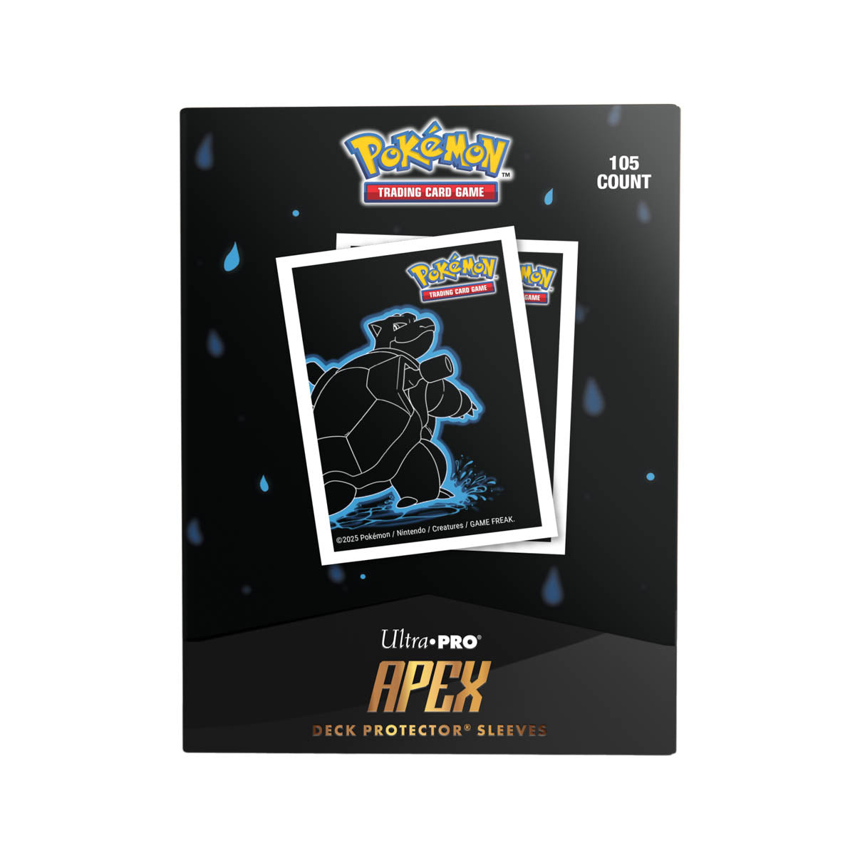 Ultra Pro - Pokémon JCC - Sachet de 105 Protèges-Cartes Apex Neon Kanto Tortank - UK (Précommande) - Vue alternative