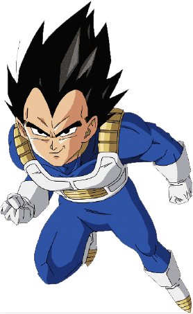 Vegeta entrain de voler